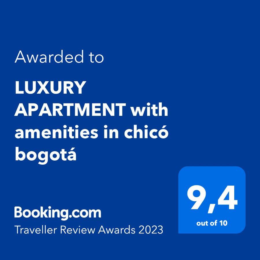 LUXURY APARTMENT with amenities in chicó bogotá Esterno foto